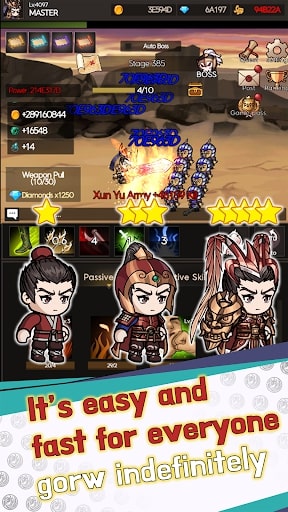 Legend Of CaoCao Idle RPG MOD Unlimited Coins