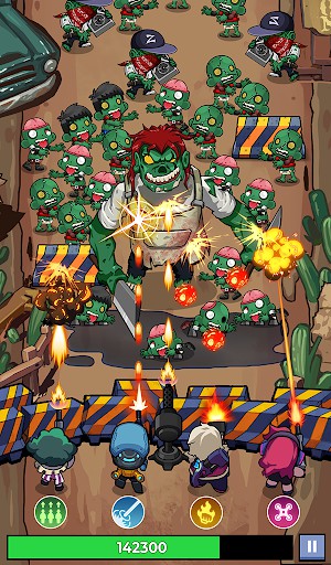 Zombie combat game