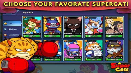 Super Cats Cute Graphics Style