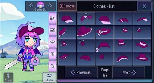 Gacha Want MOD customizable menu