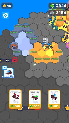 Ant colony management game