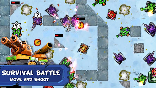Tank Battles 2D MOD mở khóa vô hạn tiền