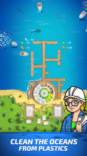 Idle Ocean Cleaner Eco Tycoon – a simple clicker game