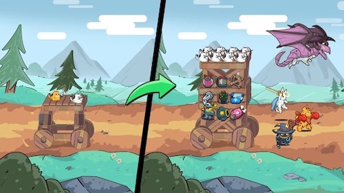 Cat'n'Robot: Idle Defense MOD infinite money
