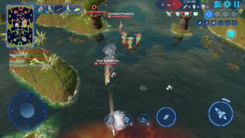 Naval Battle Sea War - Battle of ships 5v5