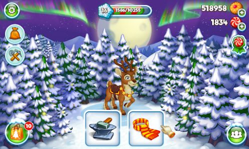 Santa Claus in Farm Snow