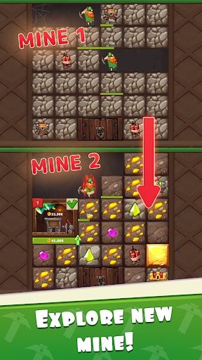 Gnome Diggers Gold Mine MOD APK