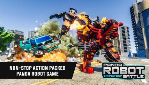 Police Panda Robot Car Transform – Battle Robot