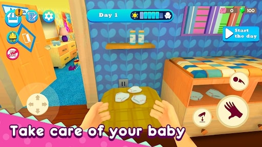 A game to experience the joys of motherhood