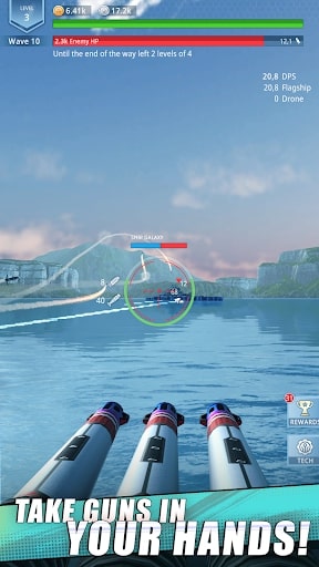 Idle Fleet: Warship Shooter money mod