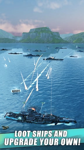 Idle Fleet: Warship Shooter MOD gold