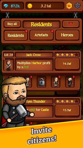 Kingdom: Idle Gold Tycoon MOD diamonds