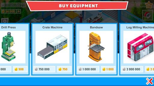 Timber Tycoon MOD Free Upgrades