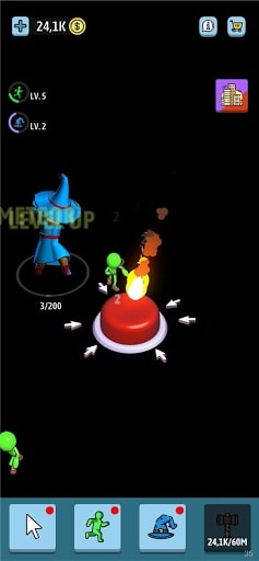 Green button: Money clicker Unlimited Money