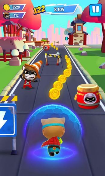 Download Talking Tom Hero Dash mod unlimited gold