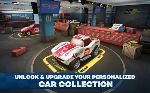 Multiplayer Competition in Mini Motor Racing 2