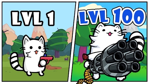 Cat War: xạ thủ ngoại tuyến Hack tiền