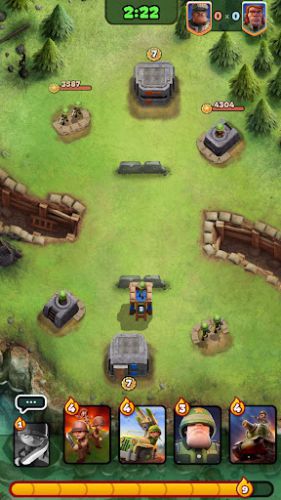 War Heroes Strategy Card Game bombard enemy base