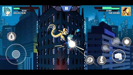 Stick Battle: Dragon Super Z Fighter skill MOD