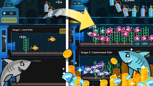 Idle Fish Aquarium Unlimited Money MOD