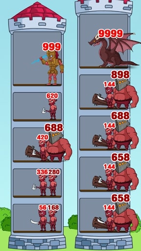 Hero Castle Wars MOD алмазы