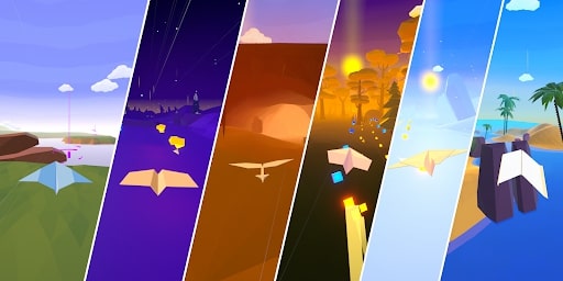 Paper airplane flying game