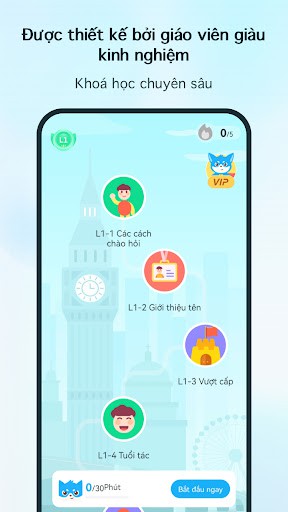 App to learn English, Chinese, and many other languages