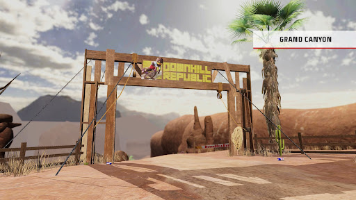 An engaging downhill mountain bike racing game