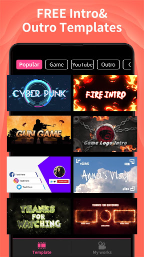 - Video intro creation app
