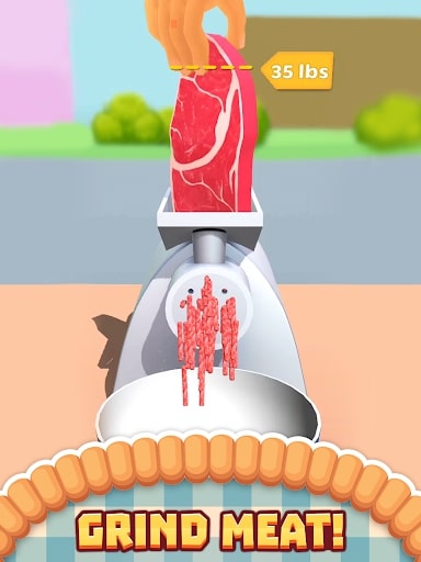 Professional meat cutting game
