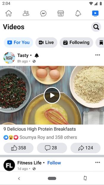 The Facebook Lite app.