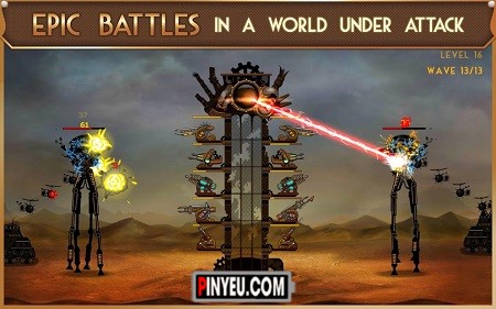 experience Steampunk Tower game on mobile