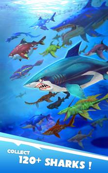 Juego de crianza de tiburones para teléfonos Hungry Shark Heroes