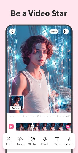 Video editing and magical effects app