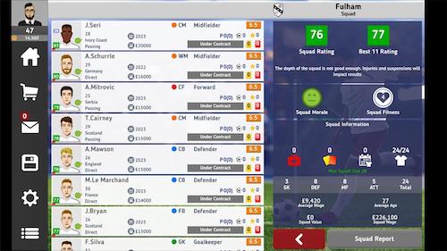 Club Soccer Director 2021 football management game