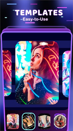 Music video maker app with vivid effects