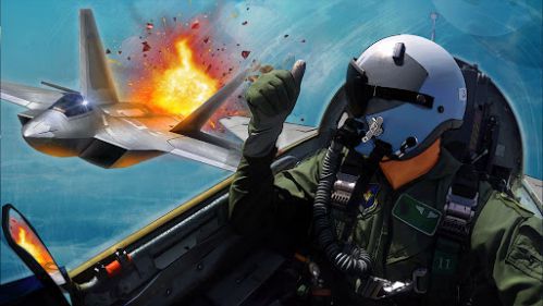 Ace Fighter battles in the sky