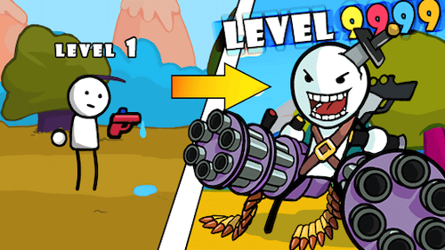 Descargar One Gun 2 Stickman MOD con piedras preciosas completas