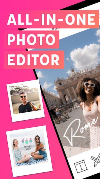 Professional photo editing app