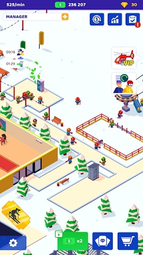 Ski Resort: Idle Tycoon - Idle Snow! MOD Diamantes