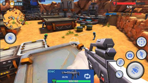 Equipa armamento pesado en Stickman Critical Strike Ops