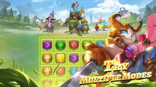 War and Wit Heroes Match 3 monster destruction game