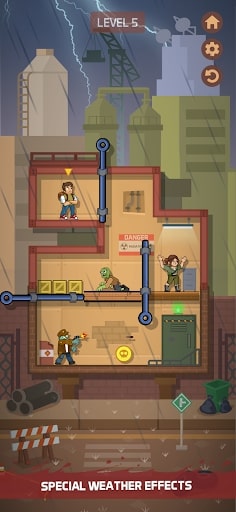 Zombie Escape: Pull the pins clean version, no ads