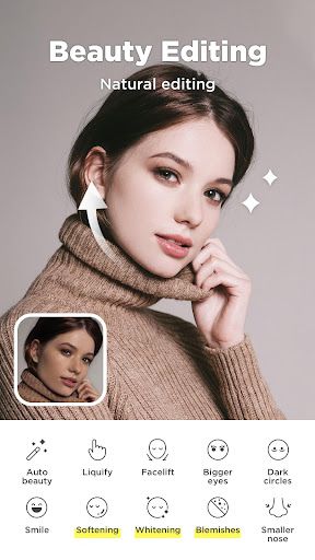 Herramienta profesional para selfies y edición de fotos