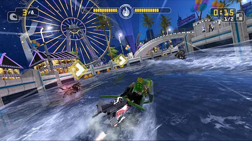 Water motorcycle racing game