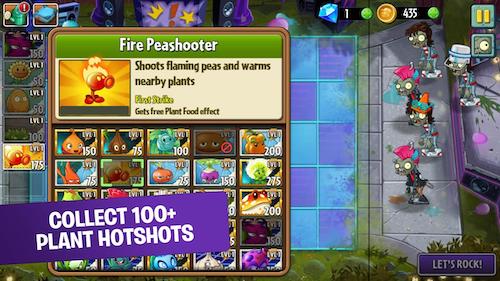 Tính năng trong Plants vs Zombies 2 mod APK
